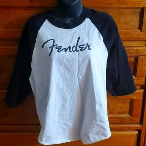 Fender mens/womens baseball tshirt